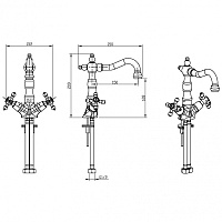 Boheme Satine Смеситель для раковины без дк, длина излива 15 см, цвет: chrome 272-ST