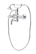 Boheme Royal Cristal Смеситель для ванны с душевым комплектом: ручной душ, излив 21,5см, цвет:chrome 273-Royal/CRST