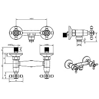 Boheme Satine Смеситель для душа без излива и душевого набора, цвет: bronze 274-ST