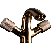 Boheme Royal Cristal Смеситель для раковины без дк, длина излива 11,6 см, цвет: gold 291-Royal/CRST