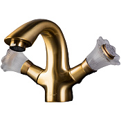 Boheme Camelia Смеситель для раковины без донного клапана, длина излива 11,6 см, цвет: bronze 311-Camelia