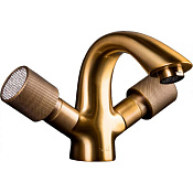 Boheme Royal Cristal Смеситель для раковины без донного клапана, длина излива 11,6 см, цвет: bronze 311-Royal/CRST