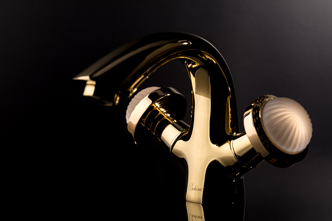 Boheme Satine Смеситель для раковины без дк, длина излива 11,6 см, цвет: bronze 311-ST