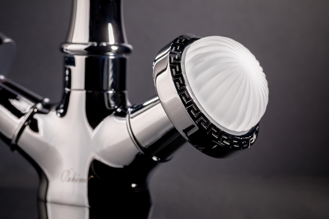 Boheme Satine Смеситель для раковины без донного клапана, длина излива 15 см, цвет: bronze 312-ST