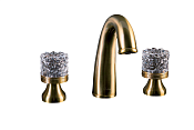 Boheme Crystal Смеситель для раковины на 3 отверстия, длина излива 13,8 см, без дк, цвет: bronze 317-CRST