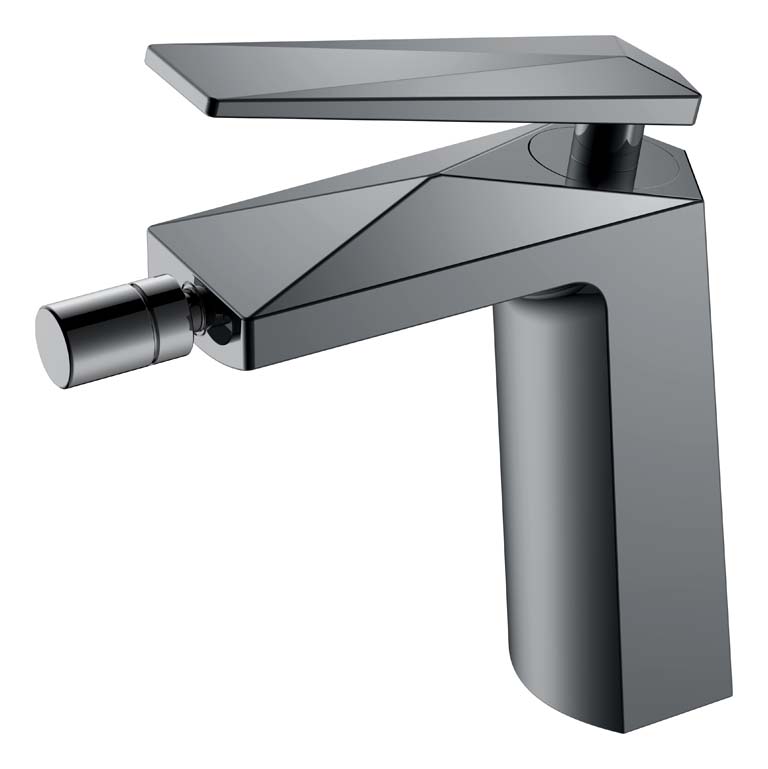 Boheme Venturo Смеситель для биде, без донного клапана, цвет: shine gun metall 376-SGM