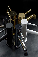 Boheme Uno Смеситель для раковины без донного клапана, длина излива 12 см, цвет: black 461-B