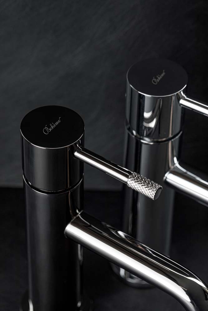 Boheme Uno Смеситель для раковины без донного клапана, длина излива 12 см, цвет: chrome 461-CR