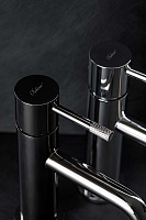 Boheme Uno Смеситель для раковины без донного клапана, длина излива 12 см, цвет: chrome 461-CR