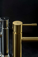 Boheme Uno Смеситель для раковины без донного клапана, длина излива 12 см, цвет: matt gold 461-MG