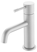 Boheme Uno Смеситель для раковины без донного клапана, длина излива 12 см, цвет: matt white 461-MW