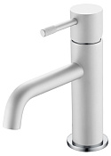 Boheme Uno Смеситель для раковины без донного клапана, длина излива 12 см, цвет: white/chrome 461-WCR