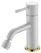 Boheme Uno Смеситель для биде, без донного клапана, цвет: white/gold 466-WG
