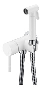 Boheme Uno Гигиенический душ со смесителем и встраиваемой частью, цвет: white/chrome 467-WCR
