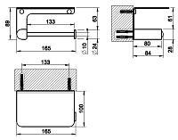 Gessi Rilievo Держатель туалетной бумаги с крышкой, цвет: Brushed Brass PVD 59449#727