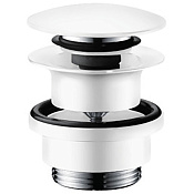 Hansgrohe Донный клапан для раковины Push-Open универсальный, цвет: матовый белый 50100700