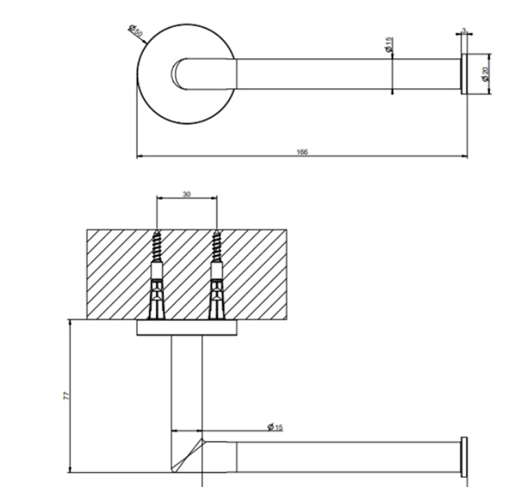 Gessi Tondo Держатель для туалетной бумаги подвесной, цвет: brushed brass PVD 63655#727