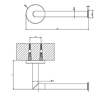 Gessi Tondo Держатель для туалетной бумаги подвесной, цвет: brushed brass PVD 63655#727