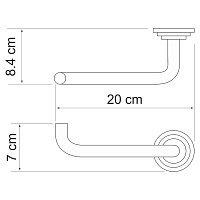 Wasserkraft Ammer Держатель туалетной бумаги, матовый хром K-7096