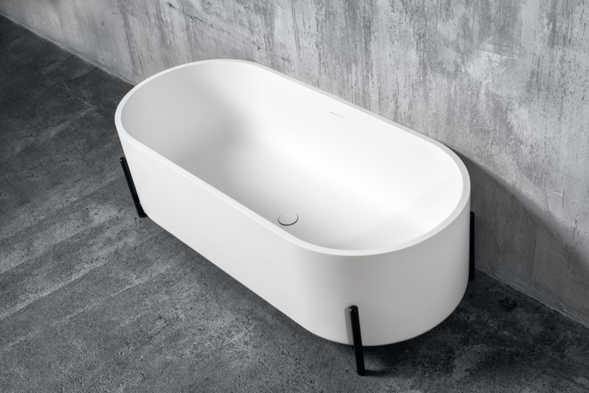 NT Bagno Amiata Ванна отдельностоящая 160х70хh52 см, цвет: белый матовый NT303
