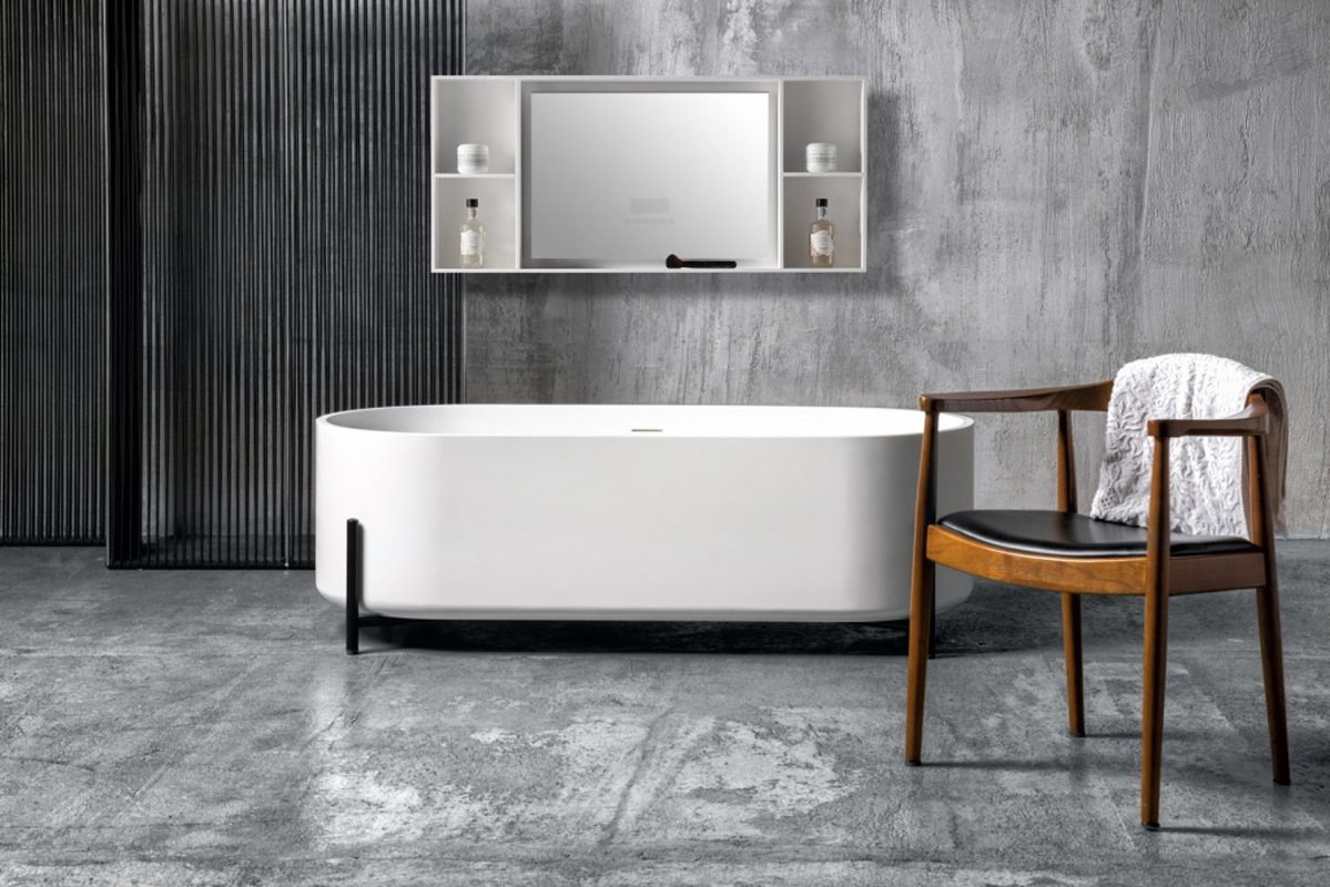 NT Bagno Amiata Ванна отдельностоящая 160х70хh52 см, цвет: белый матовый NT303