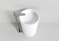 NT Bagno Bravo Раковина напольная 50х50хh85 см, цвет: белый матовый NT703