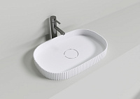 NT Bagno Viva Раковина чаша 55х36хh6 см, цвет: белый матовый NT704