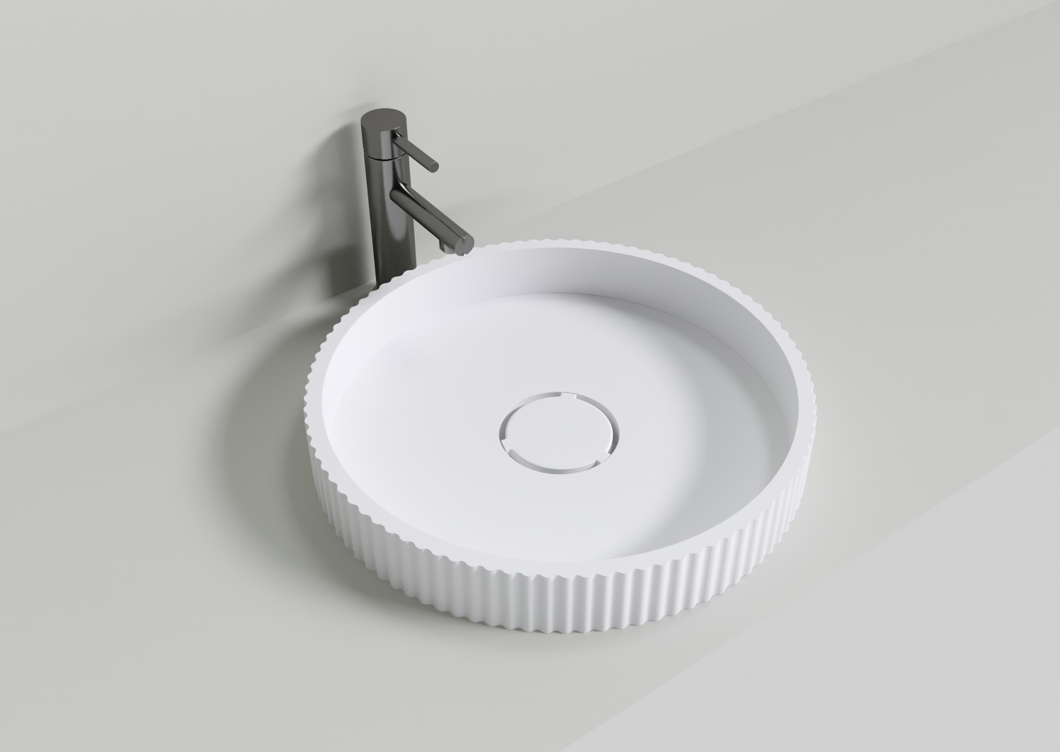 NT Bagno Fanello Раковина чаша 40х40хh6 см, цвет: белый матовый NT705