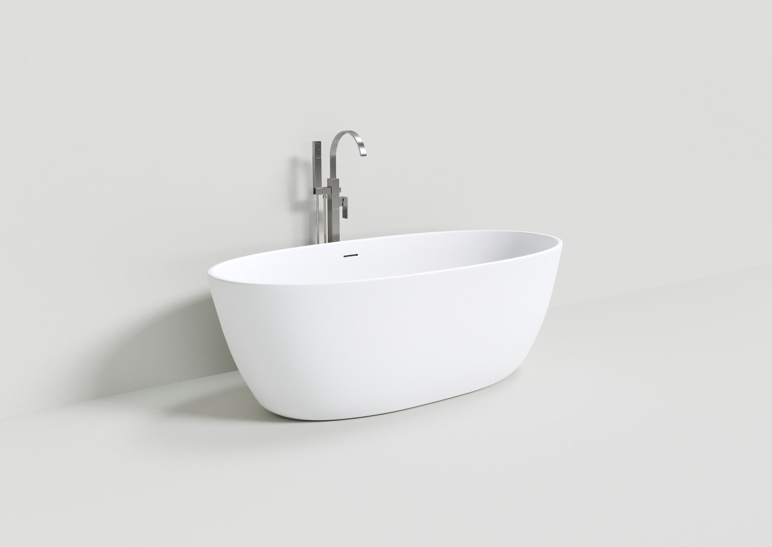 NT Bagno Palermo Ванна отдельностоящая 170х80хh56 см, цвет: белый матовый NT203
