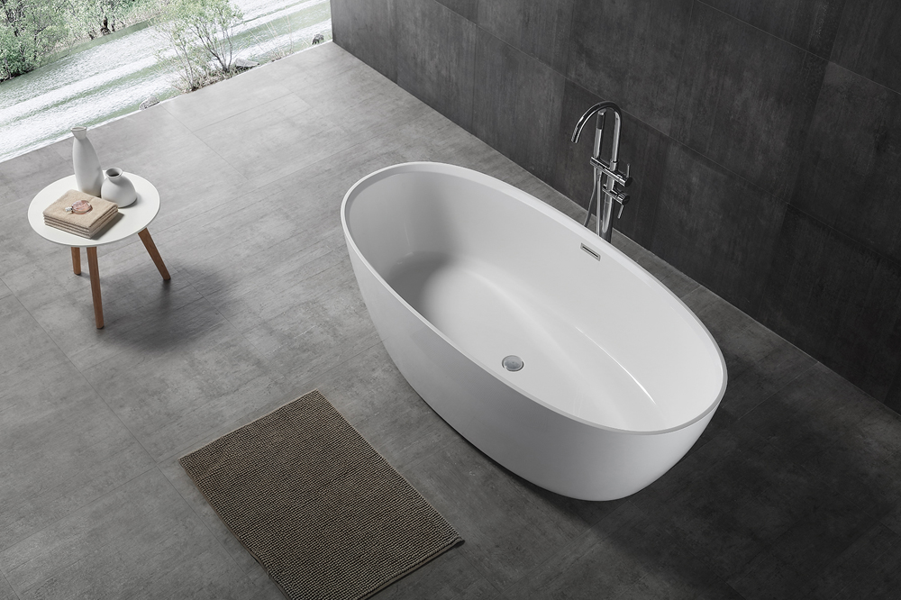 NT Bagno Palermo Ванна отдельностоящая 170х80хh56 см, цвет: белый матовый NT203
