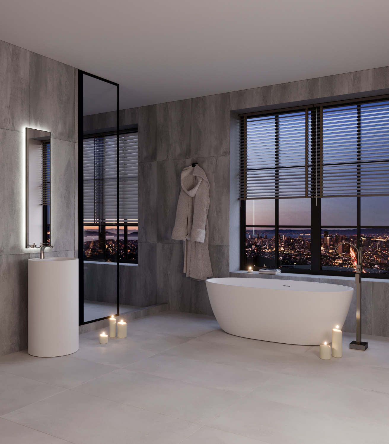 NT Bagno Palermo Ванна отдельностоящая 170х80хh56 см, цвет: белый матовый NT203