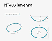 NT Bagno Ravenna Раковина чаша 50х35хh15 см, цвет: белый матовый NT403