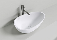 NT Bagno Napoli Раковина чаша 60х35хh16 см, цвет: белый матовый NT404