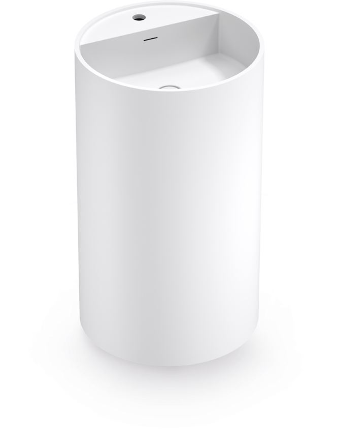 NT Bagno Lodi Раковина напольная 47х47хh82 см, цвет: белый матовый NT607