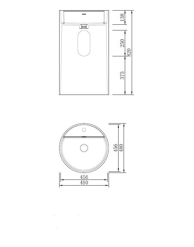 NT Bagno Lodi Раковина напольная 47х47хh82 см, цвет: белый матовый NT607