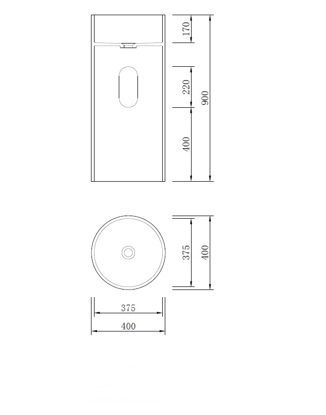 NT Bagno Pavia Раковина напольная 40х40хh90 см, цвет: белый матовый NT608