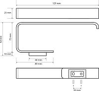 Bemeta Solo Держатель для туалетной бумаги цвет: хром 139112022