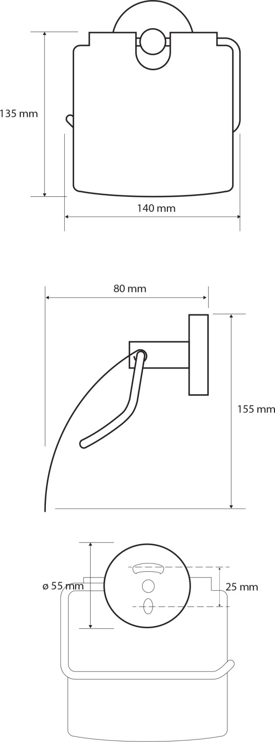 Bemeta White Держатель для туалетной бумаги с крышкой, цвет белый матовый 104112014