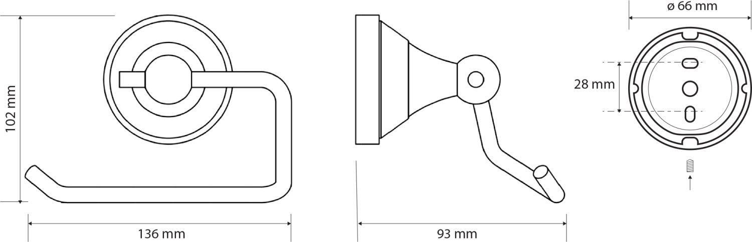 Bemeta Kera Держатель туалетной бумаги без крышки, цвет бронза 144712027