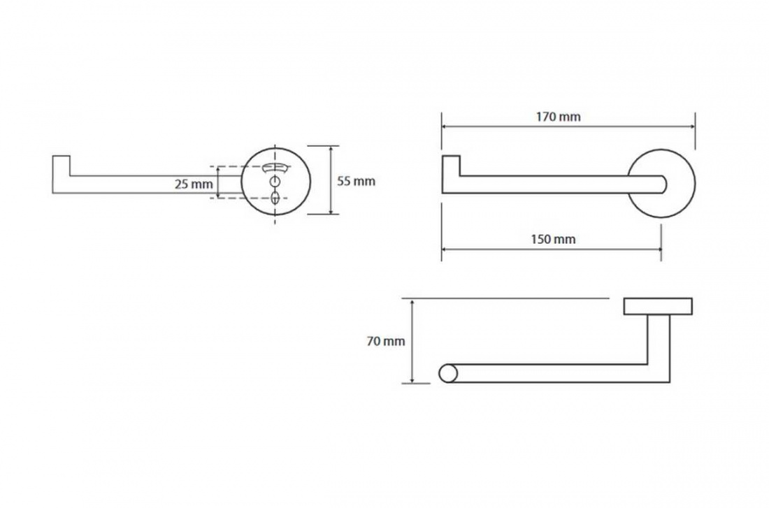 Bemeta Omega Держатель туалетной бумаги, левый, цвет: хром 104212032L