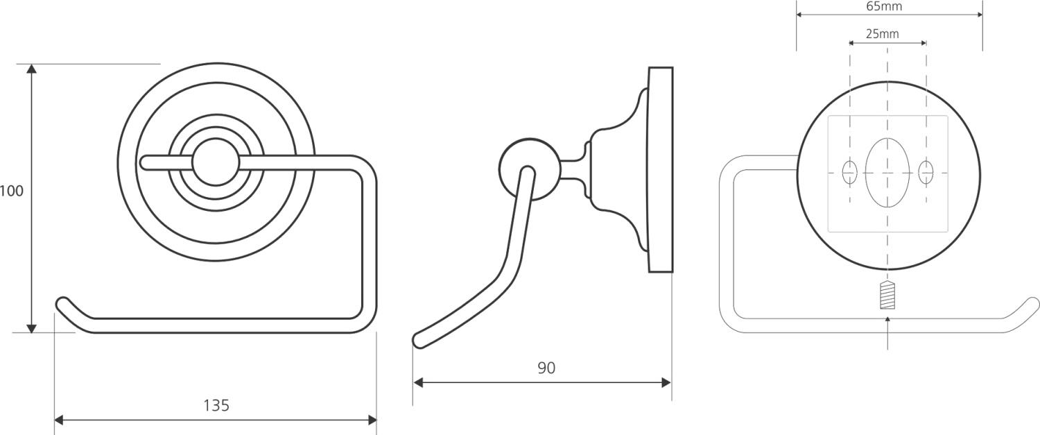 Bemeta Retro Держатель туалетной бумаги подвесной цвет: золото/хром 144212028
