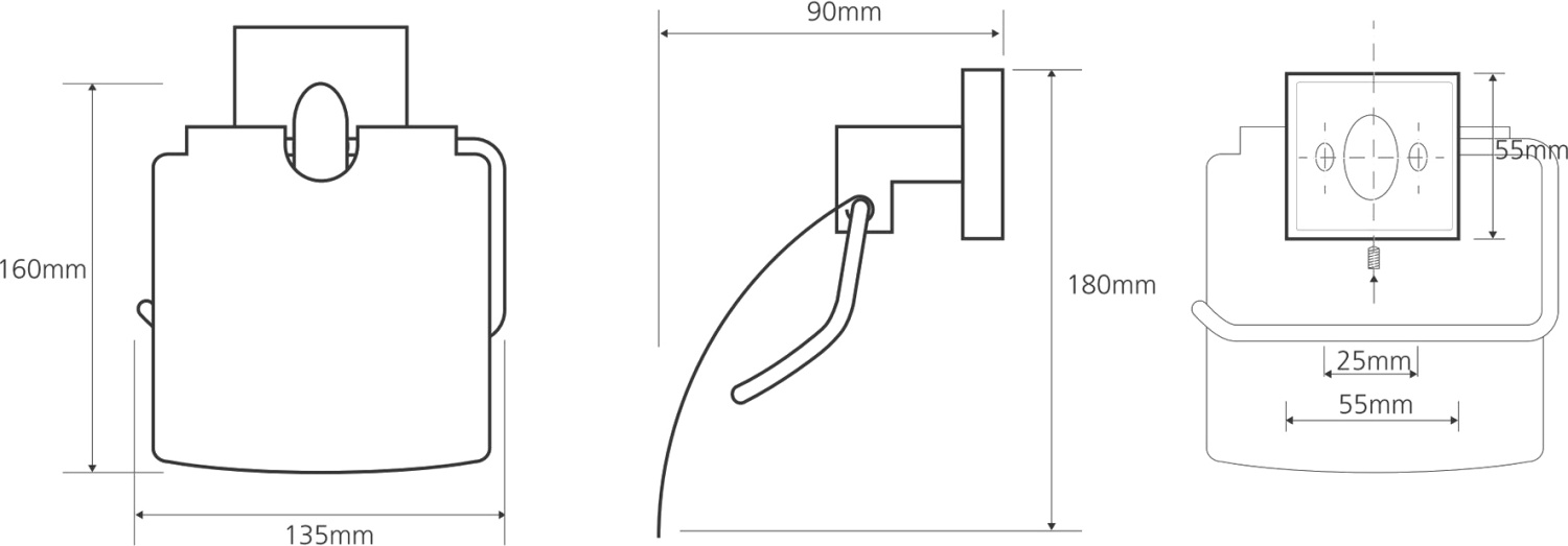 Bemeta Beta Держатель туалетной бумаги подвесной цвет: хром 132112012