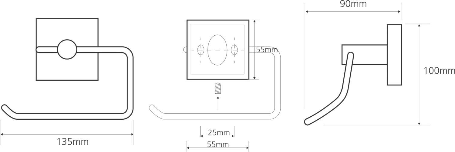 Bemeta Beta Держатель туалетной бумаги подвесной цвет: хром 132112042