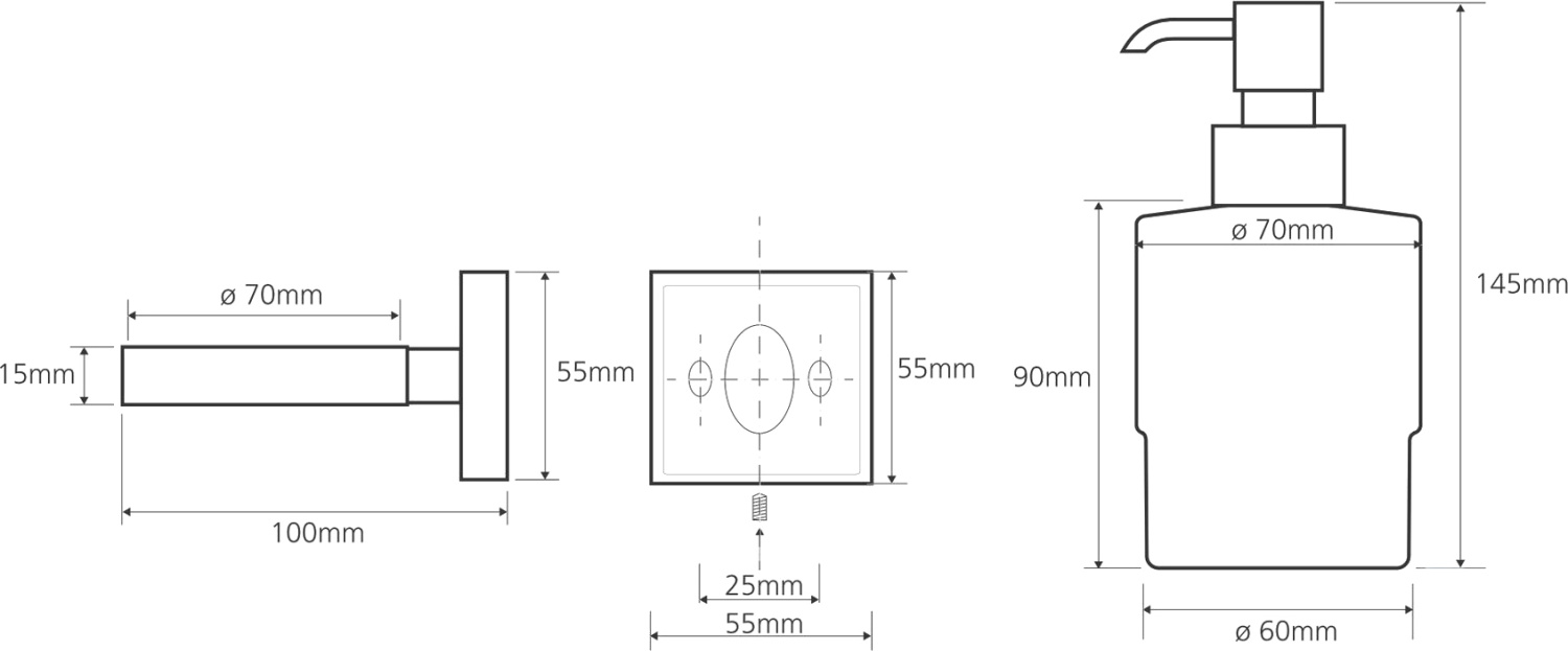 Bemeta Beta Дозатор подвесной цвет: хром 132109102