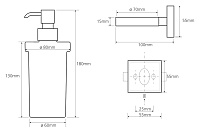 Bemeta Beta Дозатор подвесной цвет: хром 132109017