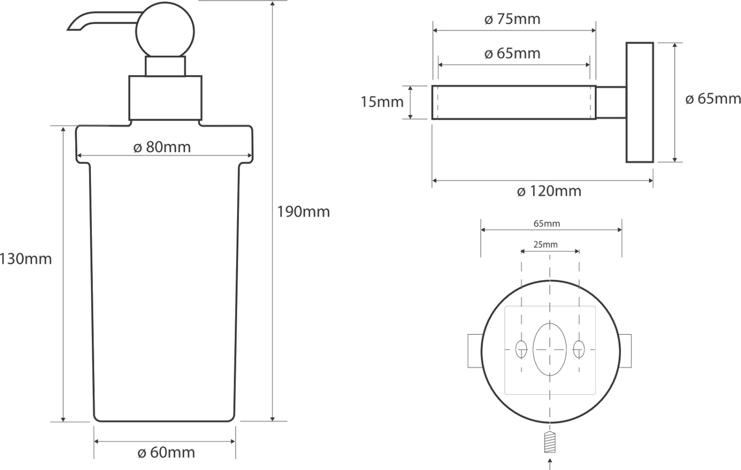 Bemeta Retro Дозатор для жидкого мыла, подвесной, стеклянная колба, цвет: бронза 144109017