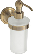 Bemeta Retro Дозатор для жидкого мыла, подвесной, стеклянная колба, цвет: бронза 144109017