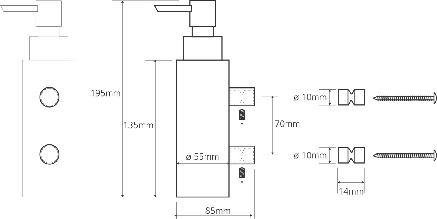 Bemeta Omega Дозатор подвесной цвет: хром 104609172