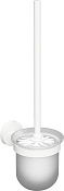Bemeta White Ершик для унитаза подвесной со стеклянной колбой, цвет: белый матовый 104113014