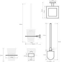 Bemeta Plaza Ершик подвесной цвет: хром 118113012